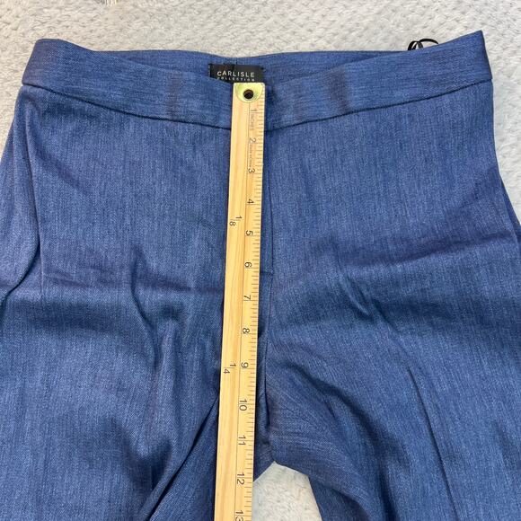 Carlisle Collection Womens Pants Christy Linen Blend Straight Leg Sz 4 New - Picture 9 of 14